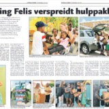 Artikel in Antilliaans Dagblad: Stichting Felis verspreidt hulppaketten